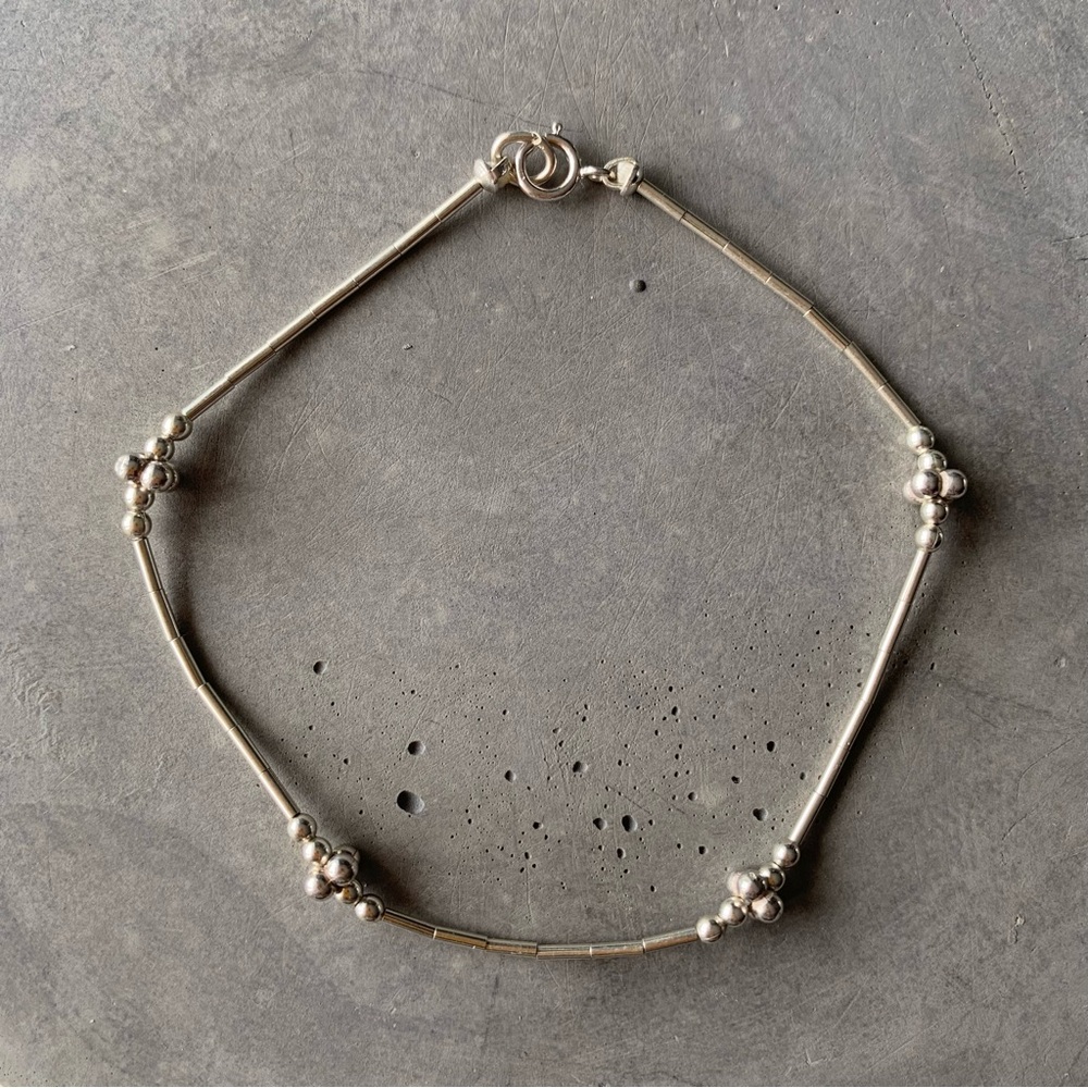 Unique 925 Sterling Silver Beaded Bracelet by LIZZdezigns